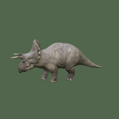 트리케라톱스 3D 모델